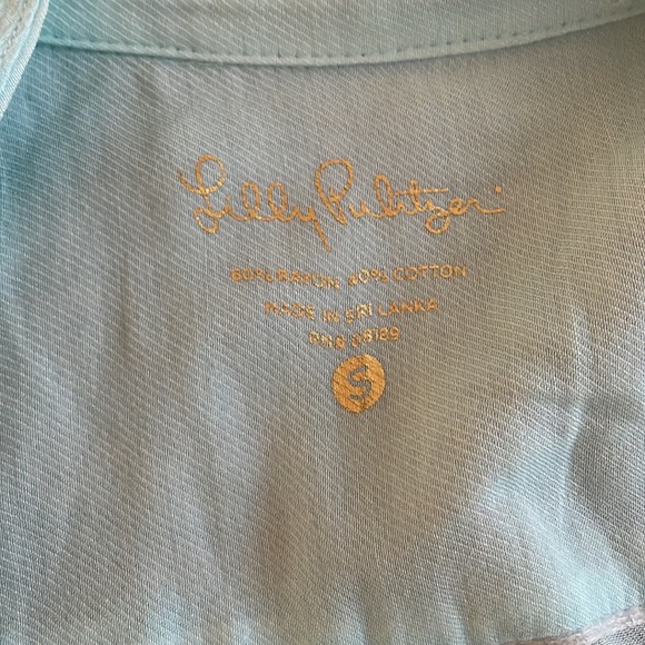 Lilly Pulitzer button down shirt sz S - Picture 6 of 7